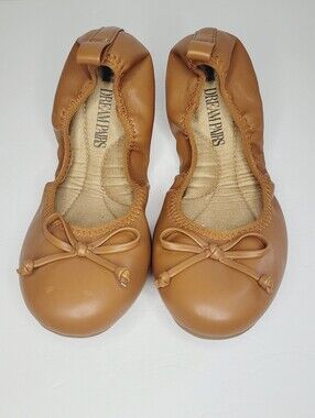 Dream Pairs Foldable Ballet Flat Brown Size 7 Bowknot Comfort Lightweight Slipon